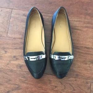 Coach flat leather shoes size 8